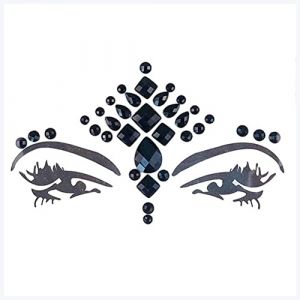 Autocollants double paupi&egrave;re Festive Dance Party Sticker Visage temporaire Sticker 3D Cristal Sticker Visage et Beywewing Bijoux D&eacute;cor &agrave; la sc&egrave;ne temporaire Autocollant de tatouage temporaire Autocoll (钟祥市微琼维商贸有限公司, neuf)