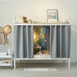 Rideau Occultant de Lit Superposé Baldaquin Ciel de Lit Epais Rideau de Lit Mezzanine Anti-Poussière Anti-Insectes pour Dortoir d'Étudiants Tente de Lit Cabane Surélevé/Mi-hauteur Couvre-lits 1.15*2M (Xinxiang Optics, neuf)