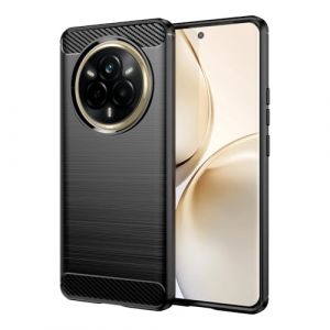 Wookfiss Coque pour Realme 14 Pro 5G Cover [Anti-Choc Air Cushion][Texture Fibre de Carbone ] Anti-Choc Silicone Housse Etui Bumper Housse Etui de Protection Souple Case (Wookfiss Direct, neuf)