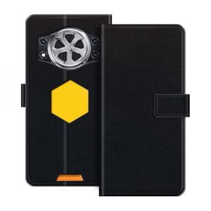 ESACMOT &Eacute;tui Portefeuille en Cuir Compatible avec Cubot Kingkong Power 5 Coque &agrave; Rabat avec Porte-Cartes et Support, Fermeture Magn&eacute;tique, &Eacute;tui Folio Antichoc (Noir) (TomCase, neuf)