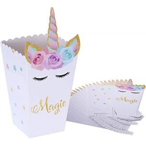 LATRAT Lot de 24 boîtes à pop-corn en carton pour enfants - Thème licorne (LATRAT Direct, neuf)