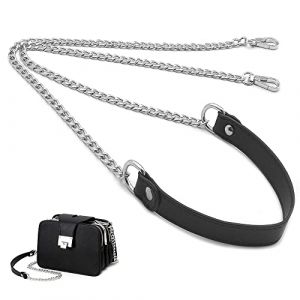 YDHfdc Longue Sangle de Chaîne 120cm Sangle de Chaîne en Cuir PU Chaîne de Sac à Main Sangles de RemplacementPour Sacs à Bandoulière, Sacs à Main, Portefeuilles et Accessoires de Bricolage (XH-RAIN, neuf)