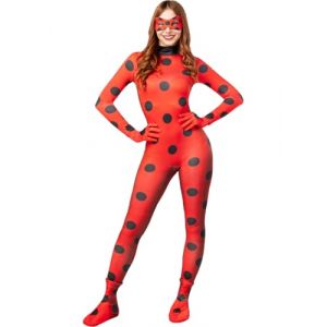 Funidelia | Costume Miraculous Ladybug pour femme Dessins Animés, Ladybug, Miraculous - Déguisement pour Adultes et accessoires pour Halloween, carnaval et fêtes. - Taille S - Rouge (Funidelia FR-BE-LU, neuf)