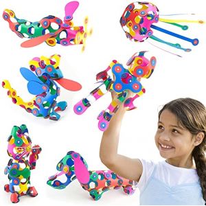 Clixo Super Rainbow Jeu de Construction Magnétique pour Enfants à partir de 4 Ans - Jouet Educatif et Creatif pour Filles et garçons, Jeu Aimant, Jeu Montessori, 60 pièces (Nejhracka, neuf)