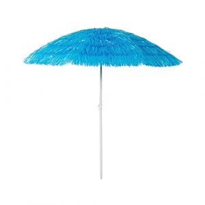 INDA-Exclusiv Hawaï Parasol de plage en polyester pliable Ø 1,6 m, bleu (Mojawo, neuf)
