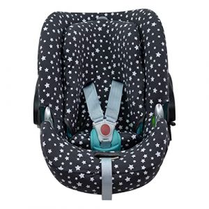 JYOKO Kids Housse pour siège Auto bébé en Coton Compatible avec Cybex Aton Cloud- Q-M-2-4-5 (ATON Q, Winter Sky) (JYOKO, neuf)