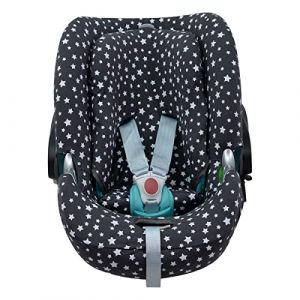 JYOKO KIDS Housse pour siège auto bébé en coton compatible avec Cybex Aton Cloud- Q-M-2-4-5 (ATON Q, Winter Sky) (JYOKO, neuf)