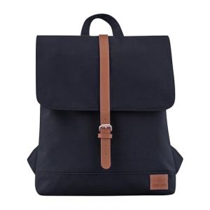 Sac à Dos Femme Noir/Marron - JOHNNY URBAN Mia à partir de Pet recyclé – Daypack Durable Haute qualité – Petit Sac 7 litres Unisexe pour Homme & Femme - Imperméable avec Poche pour pc Portable (Ecom-Brands, neuf)