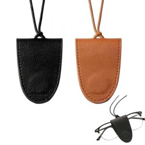 &Eacute;tui &agrave; Lunettes Portable, 2 Pi&egrave;ces Etui Lunettes Souple Sac &agrave; Lunettes de Soleil en Cuir Souple Pochette &agrave; Lunettes Sac Organisateur, Porte Lunettes en Cuir (CHANGWEI UKSTORE, neuf)
