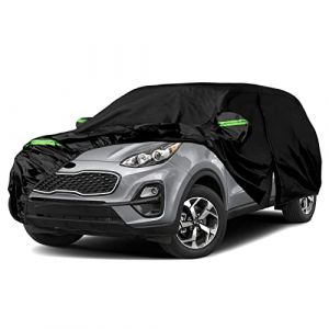 B&acirc;che Voiture &Eacute;tanche Compatible avec 2011-2024 Kia Sportage SWB SUV, Housse de Voiture compl&egrave;te Housse Voiture Ext&eacute;rieur Respirante avec Fermeture &eacute;clair de Porte et Bandes Coupe-Vent (Amomusm, neuf)