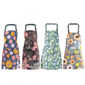 VicBou 4 Pi&egrave;ces Tablier de Cuisine Femme, Tablier R&eacute;glable avec Poches Tablier de Cuisine Imperm&eacute;able, Sans Odeur, Sans Boulochage, Joli Tablier Cuisine Femme et Hommes (KUP Shop SIA, neuf)