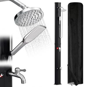 Herrselsam Douche Solaire de Jardin 40 l - avec Capot de Protection - Eau Chaude Max. 60 &deg;C - sans raccordement &eacute;lectrique - Douche de Piscine (Zeguan, neuf)