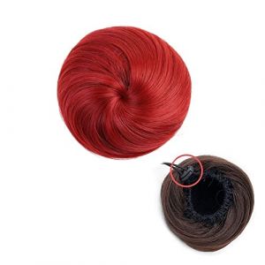 Chignon Postiche Avec Cordon De Serrage Faux Chignon De Ballet Pour Femmes Filles Dame Cheveux Synth&eacute;tiques Chignon Droit Chignon Beignet Chignon Postiche Extension De Chignon Synth&eacute;tique (9) (ydxdsp, neuf)