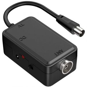 Mercury Amplificateur de Signal d'antenne TV aliment&eacute; par USB | Filtre 4G/5G | Gain de 20 DB | Amplificateur d'antenne num&eacute;rique Freeview HD d'int&eacute;rieur pour Une Meilleure r&eacute;ception | Design Compact (kenable ltd, neuf)