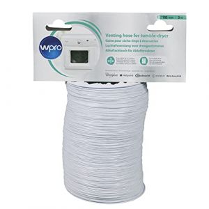 Gaine d'evacuation en PVC long extensible jusqu'à 3m diam. 102mm Sèche-linge 484000008556, AV13101 WPRO Sèche-linge 484000008556, AV13101 WPRO (CENTER PARTS, neuf)