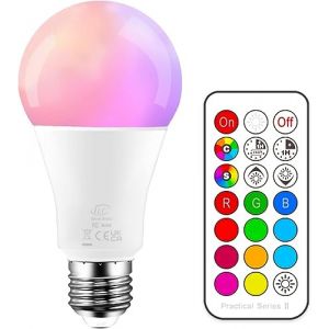 iLC Ampoule Led Dimmable Changement de couleur Ampoule 10W E27 Edison RGBW Ampoules 12 choix de couleur - Télécommande Compris (FireLion Direct, neuf)
