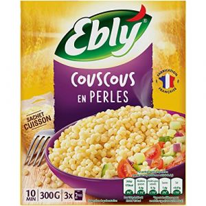 EBLY Couscous en Perles Cuisson 10 Minutes 3 Sachets de 100 g (MEDIACASH, neuf)