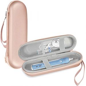 ProCase &Eacute;tui pour Brosse &agrave; Dents &Eacute;lectrique Oral-B Vitality Pro/Oral-B Pro/Oral-B IO/Philips Sonicare, Bo&icirc;te de Protection Rigide Antichoc, Prot&egrave;ge-Brosse &agrave; Dents Compact de Voyage -Or Rose (ChangBo Store, neuf)