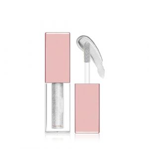 Hppsctink Ombre à Paupières liquide, 3.8g Ombre à Paupières étincelante, Ombre à paupières nacrée, Ne s'étale pas, Résistant à l'eau et de Longue Durée, Diamant Blanc, eyeshadow (JIUNI-EU, neuf)