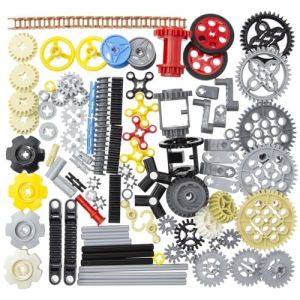 116 pi&egrave;ces Techniques pour Kits Lego - Ensemble de Blocs de Construction Essentiels avec engrenage, goupille, Bras de Levage et Poutre (Domoni FR, neuf)