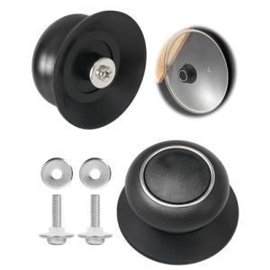 WINXMIN Boutons de Couvercles de Pot Poign&eacute;e Couvercle en Verre Bouton Couvercle Casserole Bouton Rechange Anti-br&ucirc;lure Poign&eacute;e Couvercle Cuisine Universelle pour Couvercle Casserole (GuangZhouWenYuanMaoYiYouXianGongSi, neuf)