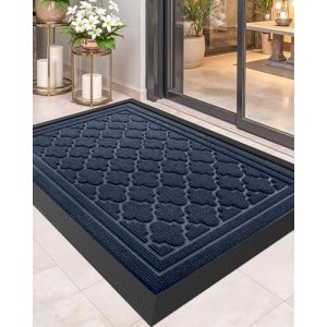 Color G Paillasson Exterieur Entree 90x150cm, Tapis Exterieur Resistant Pluie, Tapis d'entrée Lavable, Tapis de Porte Antiderapant pour Couloir, Chambre, Balcon, Jardin - Bleu (ColorG, neuf)