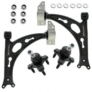 BESTPRICE 2x bras de suspension avant, 2x rotules de suspension Compatible avec AUDI A3, SEAT ALTEA, SKODA SUPERB 2, OCTAVIA 2, VW EOS, CADDY, TOURAN, JETTA, GOLF PLUS 5, GOLF 5, GOLF 6, SCIROCCO (ATP-Pi&egrave;cesAuto, neuf)