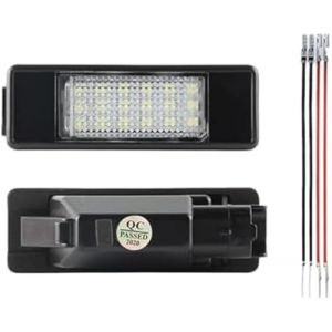Pizgear Lot de 2 éclairages LED for Plaque d'immatriculation de Voiture, for Citroën C4 C2 C3 C5 C6 C8, for Peugeot 106 1007 207 307 406 407 607 308 508 Éclairage pour Plaque d'immatriculation (HAXZY Store, neuf)