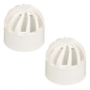 Ctyjia 2 Pièces Bouchon D'aération en PVC, Diamètre Intérieur 25mm Raccords De Tuyau D'aquarium, Accessoires de Tuyauterie de Débordement pour Aquarium Marin (Ctixi-eu, neuf)