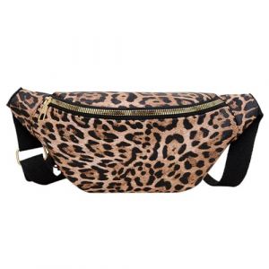 JYNVO Sac Banane Femme L&eacute;opard, &Eacute;l&eacute;gant Sac Bandouli&egrave;re Crois&eacute;, Sacs Hobo Large Lani&egrave;re avec Sangle Ajustable pour Femme (ROBFLOR MARKET CARS, neuf)
