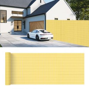 Canisse en PVC 120x500cm, Brise-Vue de Jardin-Balcon-Terrasse-Clôture, Écran de confidentialité, Pare-Brise Extérieure Waterproof et Résistance UV, Habillage de Balcon, Barrière Occultante, Bambou (Kidsgigglz Shop, neuf)