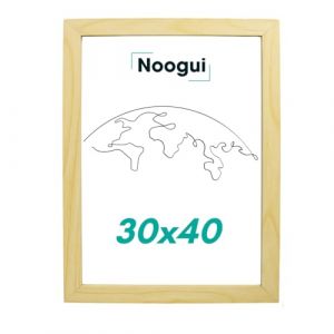 NOOGUI Cadre A3 Bois Naturel | Avec Plexiglas Antireflet | Format A3 pour Photos Diplômes Posters ou Décoration Murale | Vertical et horizontal | 30x40 Cm (DANOVA PRODUCTS, neuf)