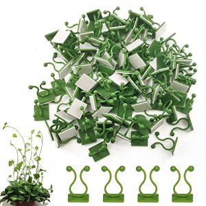 iTYOOS 100 Pi&egrave;ces Clips de Support pour Plantes Grimpantes Clips de Plante Auto Adh&eacute;sif Clip Crochet de Support Plantes Plante Grimpant Fixations Murales pour Jardin Vignes Decoration Mural Plante (iTYOOS, neuf)