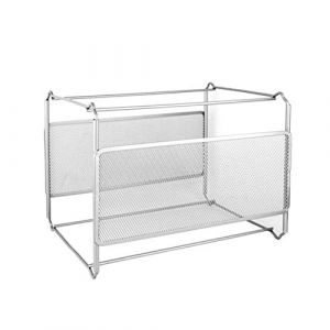 courti Boîte À Dossiers Suspendus, Rangement Pliable en Métal pour Organisateur Fichier en Métal Rangement Pliable pour Dossier Et Bureau Suspendu, Format A4 (courti, neuf)