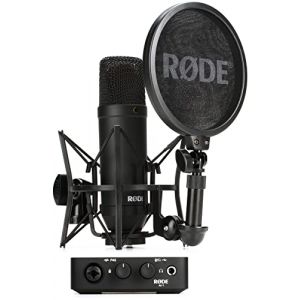 R&Oslash;DE Kit de Studio Complet avec Microphone &agrave; Condensateur de Studio NT1 & Interface Audio AI-1 pour Production Musicale, Enregistrement Vocal, Streaming et Podcasting (x-kom, neuf)