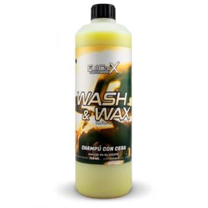 FULLCARX Wash & Wax 750ml Shampoing avec Cire Carnauba Lavage Voiture, Concentré Mousse Active, Finition Brillante Nettoyage Extérieur, Savon 2 en 1, Produit Shampooing Detailing Professionnel (MAX DETAIL-LAB, neuf)