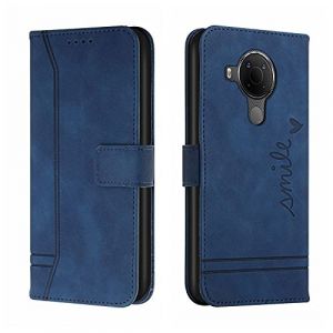 Bravoday Coque pour Nokia 3.4/5.4, Etui Cuir avec Magnetique, Flip Pochette Housse pour Nokia 3.4/5.4 Protection, Bleu (Bravoday, neuf)