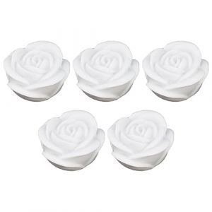 IMIKEYA Veilleuse En Forme De Rose 5 Pi&egrave;ces LED Bougies Chauffe-Plat Bougie Sans Flamme Romantique Photophore Lampe &Eacute;lectronique Pour La Saint Valentin Anniversaire Table De Mariage D&eacute;cor (Elsy Abbas, neuf)