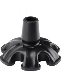 Embout de Canne avec 6 Griffes,Embout Canne de Marche,Embout de Canne en Caoutchouc Antid&eacute;rapant pour B&eacute;quille de 19 mm, Noir (zaozhuangjindemaoyiyouxiangongsi, neuf)