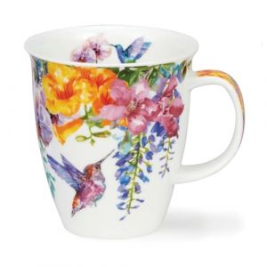 Dunoon Nevis Mug en porcelaine anglaise Motif colibris Jaune 0,48 l (Kitchen_Cabinet, neuf)