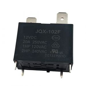 RCGKNNMUZ 5 pièces Relais JQX-102F 12VDC 4PIN 20A/250VAC for Chauffe-Eau de climatisation (Rongxinjuxin shop, neuf)