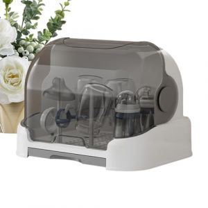 Sèche Biberons avec Couvertures,Egoutte Biberons Arbre,Support De Biberon pour Bébé avec Égouttoir,Rangement Portable pour Biberons avec Couvercle Anti-poussière,Amovible Séchoir pour Bébé Bouteilles (keslmk, neuf)