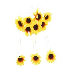 BATHVEVE 10pi&egrave;ces &Eacute;pingles &agrave; Cheveux De Mari&eacute;e Fleurs De Tournesol Accessoires De Coiffure Pour F&ecirc;tes Plage Photographie Et &Eacute;v&eacute;nements Sp&eacute;ciaux (MINAMYIO, neuf)