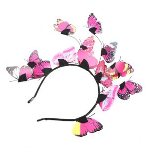 jojofuny Serrage-T&ecirc;te Mariage 3D Rose Accessoire Cheveux pour Femme Bandeau D&eacute;coratif Halloween et F&ecirc;te Bandeau &Eacute;l&eacute;gant pour Coiffure Mariage et Carnaval Accessoire de Coiffure Unique (Merlun, neuf)