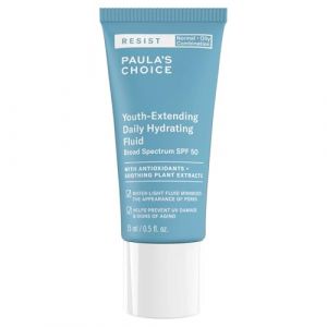 Paula's Choice RESIST Anti Age Cr&egrave;me de Jour SPF 50 - Cr&egrave;me Solaire Hydratante pour Visage - Elimin&eacute; les Points Noirs, Anti Rides avec Vitamine E - Peaux Mixtes &agrave; Grasses - 15 ml (Paula's Choice Europe, neuf)