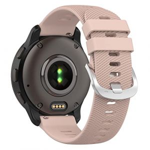 Wownadu 20mm Bracelet Compatible pour Polar Pacer/Ignite 3 / Ignite 2 / Ignite/Unite Strap Rose pour Femme et Homme Silicone Remplacement Band (Pas de Tracker) (Wownadu, neuf)