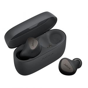 Jabra Elite 4 - &Eacute;couteurs sans Fil Bluetooth &agrave; r&eacute;duction de Bruit Active - Discrets et Confortables, Lecture Tap Spotify, Google Fast Pair, Microsoft Swift Pair - Gris fonc&eacute; (Reconditionn&eacute;) (FatBat - Haute qualit&eacute; et prix bas!, neuf)