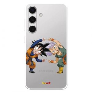 LA CASA DE LAS CARCASAS Coque compatible Samsung Galaxy S24 Officielle Dragon Ball Goten et Trunks Fusion prot&eacute;ger votre mobile. Coque silicone transparente souple sous licence officielle Dragon Ball (La Casa de Las Carcasas, neuf)