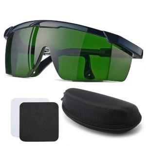 SSKHE Lunette Protection Lumiere Pulsee 200-2000nm,IPL Laser pour L'&eacute;pilation Laser et la des Yeux Au Travail R&eacute;sistantes Aux UV Aux &eacute;blouissements Aux Lasers Au Vent Au Sable Aux Chocs (SSKHE, neuf)