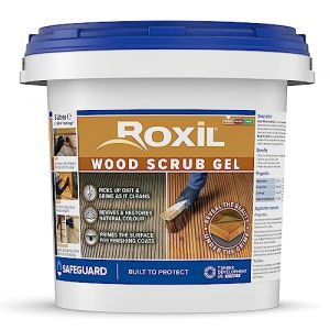 Roxil Gel Nettoyant Dégriseur pour Bois 5L - Acide Oxalique pour Meubles d'Extérieur & Terrasses - Restaure Couleur & Grain du Bois (Safeguard Europe Ltd, neuf)